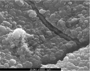 silica scale on a reverse osmosis membrane discovered during membrane autopsy